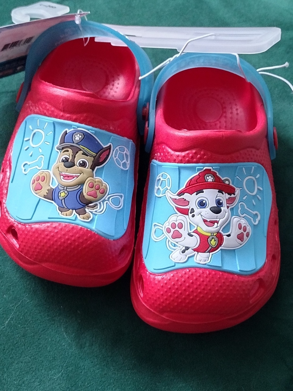 Kids Red Slip-On Paw Patrol Comfortable Summer Clogs